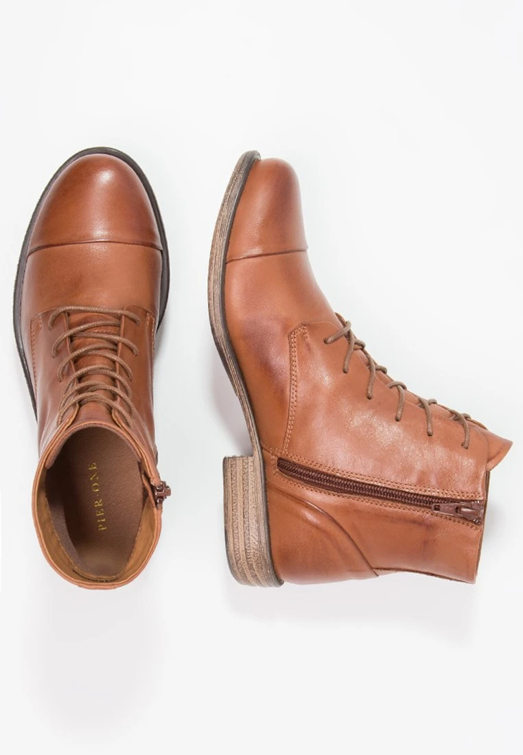 Pier One Botines Con Cordones - Brandy 3 Pier One Botines Con Cordones - Brandy - Imagen 3