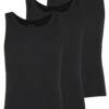 Pier One 3 Pack - Camiseta Interior - Black