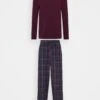 Pier One Pijama - Bordeaux/Dark Blue