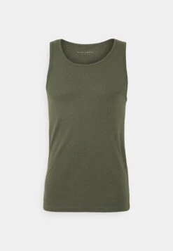 Pier One 3 Pack - Camiseta Interior - Black/Khaki/Mottled Dark Grey -Pier One Mode Outlet Tienda 0f2fccc3500d43e89c1d03ced73ce834