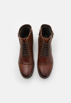 Pier One Leather - Botines Con Cordones - Brown -Pier One Mode Outlet Tienda 1490833927b942a0ad6e7a6db5f32814