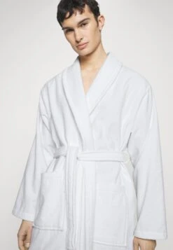 Pier One Shawl Towel Bathrobe - Albornoz - White -Pier One Mode Outlet Tienda 1750537fe5284a27957b17c8aded1f98