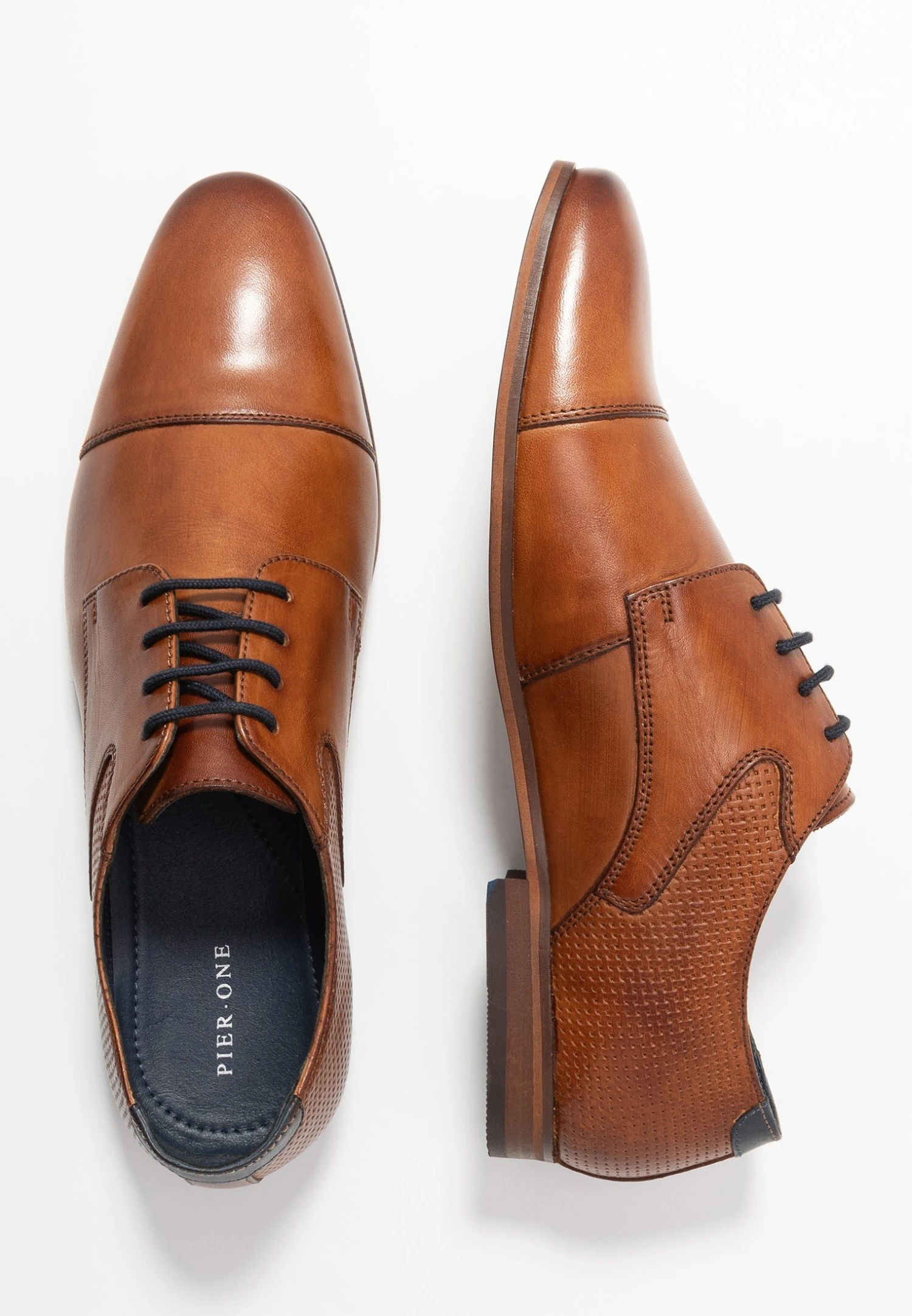 Pier One Leather - Zapatos Con Cordones - Cognac 2 Pier One Leather - Zapatos Con Cordones - Cognac - Imagen 2