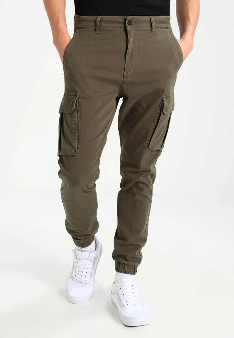 Pier One Cuffed Skinny Trouser- Pantalones Cargo - Khaki 1 Pier One Cuffed Skinny Trouser- Pantalones Cargo - Khaki
