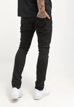 Pier One Vaqueros Slim Fit - Black Denim -Pier One Mode Outlet Tienda 2413fe9d29d847d09d18e8dcce927447