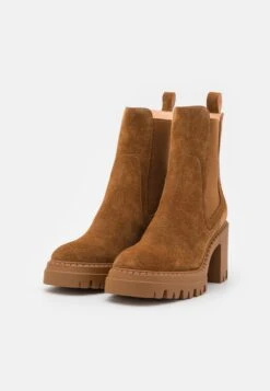 Pier One Leather - Botines De Tacón - Cognac -Pier One Mode Outlet Tienda 2be65df1ec21468c939e38989695e7b8