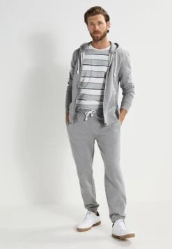 Pier One Sudadera Con Cremallera - Grey Melange -Pier One Mode Outlet Tienda 34666e1c56a148dcbc7b82cc9f3a4fbe