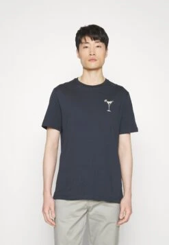 Pier One Cocktail Tee- Camiseta Estampada - 503 - Dark Blue