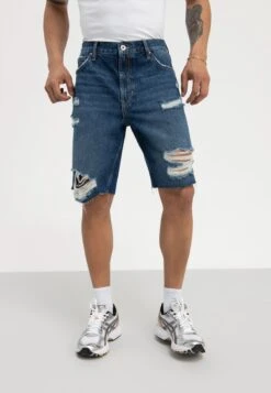 Pier One Shorts Vaqueros - Dark Blue Denim