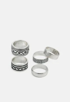 Pier One 5 Pack - Anillo - Silver-Coloured -Pier One Mode Outlet Tienda 48d9426159f14295beb9816060c1545d