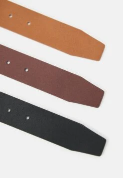 Pier One 3 Pack Unisex - Cinturón - Black/Brown/Cognac -Pier One Mode Outlet Tienda 5093dbbd357b48f4906cc633ff9bf4ec