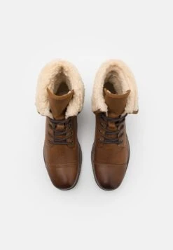 Pier One Leather - Botines Con Cordones - Camel -Pier One Mode Outlet Tienda 58338f66cc624a14b1e5d27e7e21ebaf