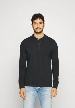 Pier One Long Sleeve 2 Pack- Polo - Dark Grey/Khaki -Pier One Mode Outlet Tienda 61c36d2fe9404d06a651873e3825e3f3