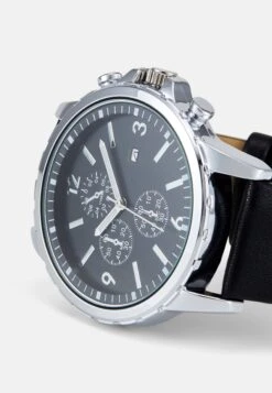Pier One Reloj - Black/Silver-Coloured -Pier One Mode Outlet Tienda 644c3a153d4d4e5a83a63da34d11f675