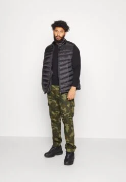 Pier One Pantalones Cargo - Black/Olive -Pier One Mode Outlet Tienda 64fca1d8e8f94f96b7ea42243c41e948