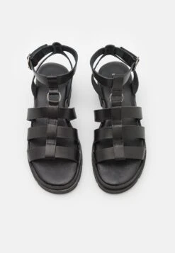 Pier One Leather - Sandalias - Black -Pier One Mode Outlet Tienda 655a80499ced4f70bf6d192e659fa89e