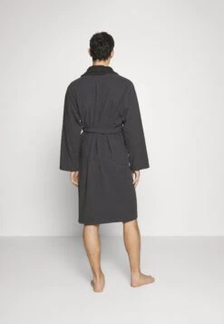 Pier One Shawl Towel Bathrobe - Albornoz - Dark Grey -Pier One Mode Outlet Tienda 6950796cf97f4b2b92c37a9b8d214b31