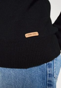 Pier One Structure Block High Collar - Chaqueta De Punto - Black -Pier One Mode Outlet Tienda 6a3d75ac81f349948e6db8598e9da725