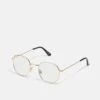 Pier One Unisex - Gafas Con Filtro De Luz Azul -Gold- Coloured