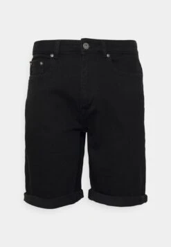 Pier One Shorts Vaqueros - Black Denim