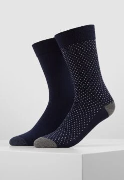 Pier One 5 Pack - Calcetines - Dark Blue/Mottled Grey -Pier One Mode Outlet Tienda 790f625375ae42a0a115f29641ff457a