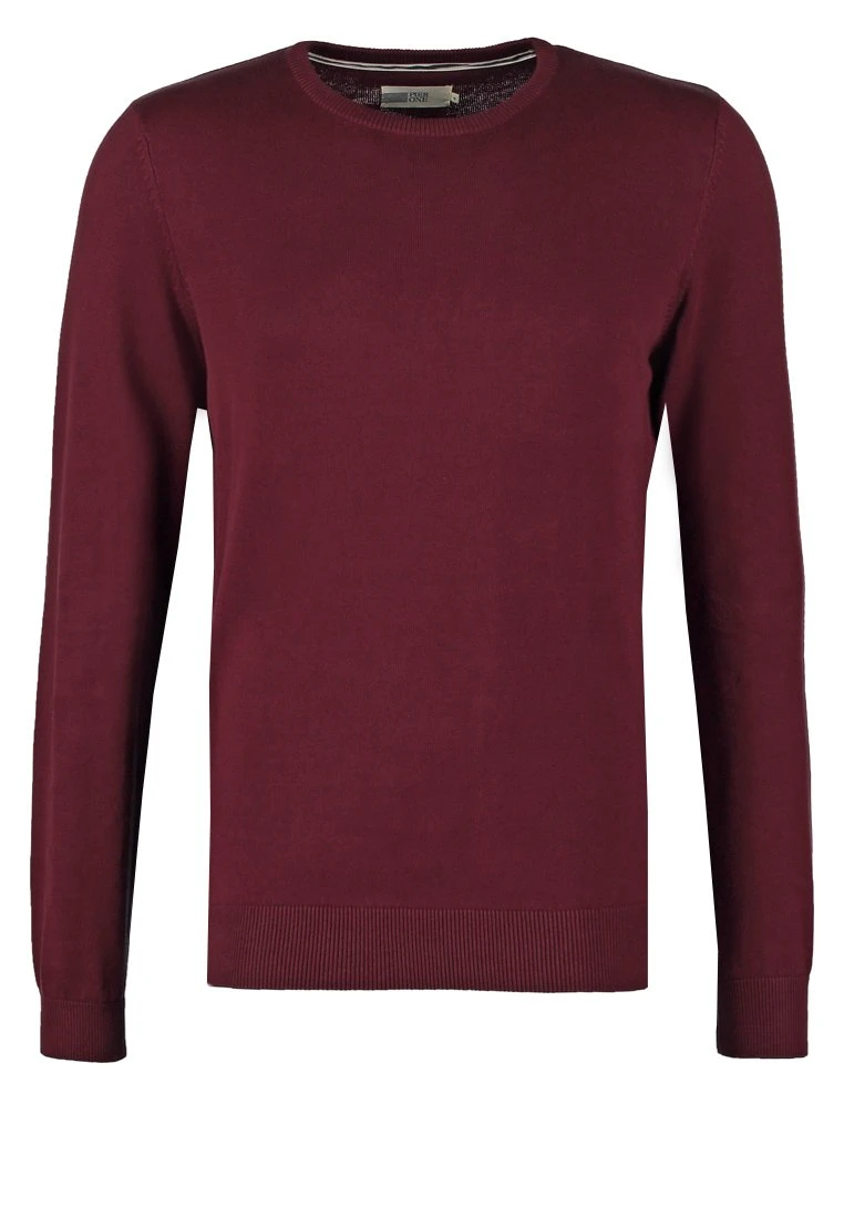 Pier One Basic Crewneck - Jersey De Punto - Bordeaux 6 Pier One Basic Crewneck - Jersey De Punto - Bordeaux - Imagen 6