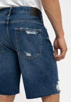 Pier One Shorts Vaqueros - Dark Blue Denim -Pier One Mode Outlet Tienda 87967f7777b341e69e97f39a26d44312