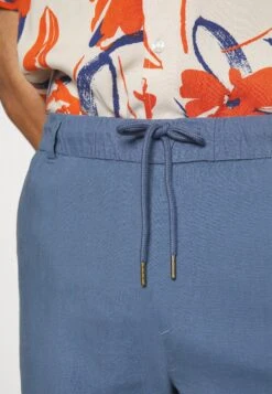 Pier One Linen Blend Drawcord Shorts- Shorts - Blue -Pier One Mode Outlet Tienda 87c8fc6ffcc340718daf1bf023c8502d