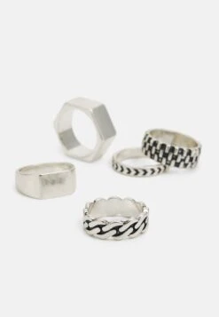 Pier One 5 Pack - Anillo - Silver-Coloured -Pier One Mode Outlet Tienda 8d765d0dc02544e08b7f412c9180c920