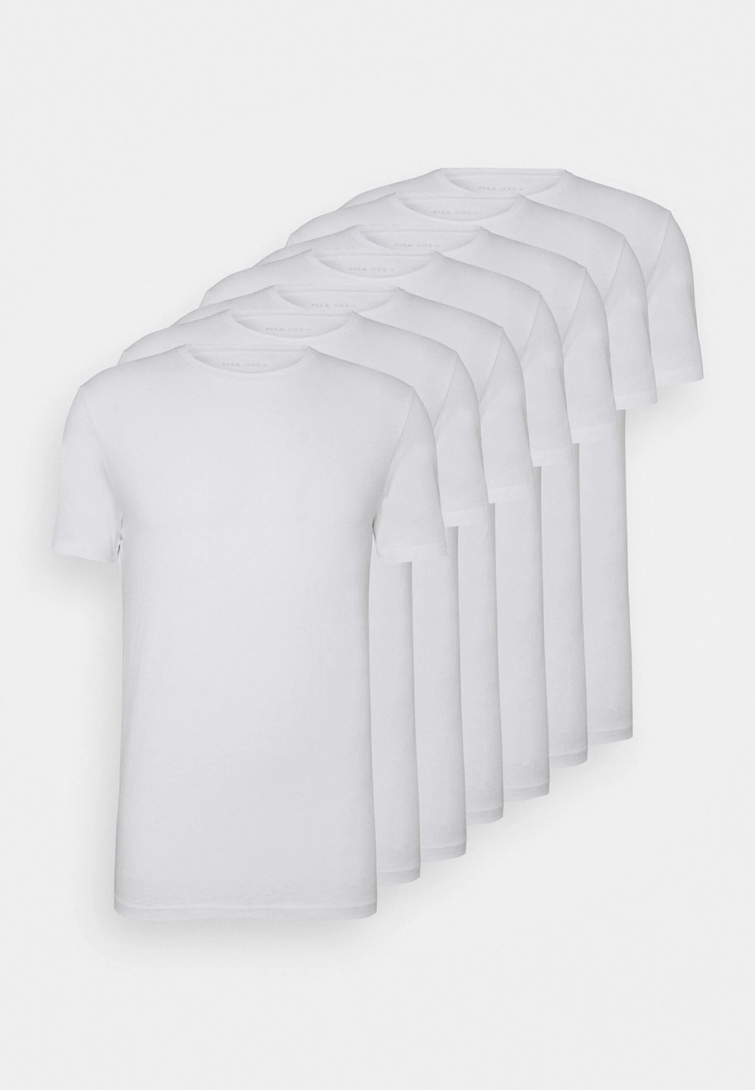 Pier One 7 Pack - Camiseta Básica - White 1 Pier One 7 Pack - Camiseta Básica - White