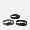 Pier One Unisex 3 Pack - Cinturón - Black/Dark Blue/Grey