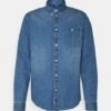 Pier One Denim Shirt - Camisa - Blue Denim