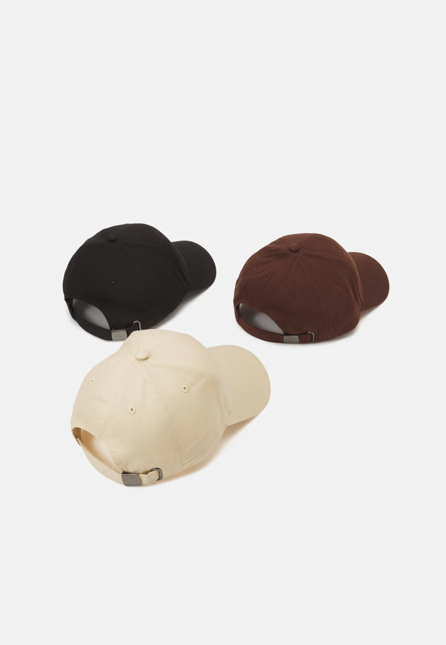 Pier One Unisex 3 Pack - Gorra - Black/Dark Brown/Beige 2 Pier One Unisex 3 Pack - Gorra - Black/Dark Brown/Beige - Imagen 2