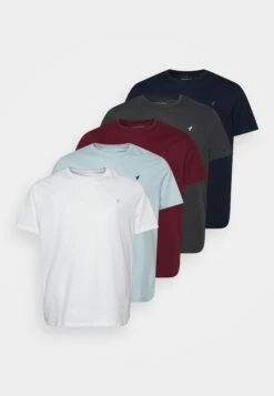 Pier One 5 Pack - Camiseta Básica - White/Mottled Dark Grey/Bordeaux 14 Pier One 5 Pack - Camiseta Básica - White/Mottled Dark Grey/Bordeaux -Pier One Mode Outlet Tienda 9a68ad18204f43e0abb4813a31752b65
