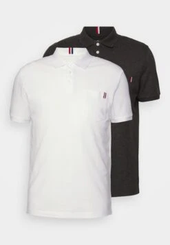 Pier One 2 Pack - Polo - 103 - Dark Grey_001 - White -Pier One Mode Outlet Tienda 9d3aca8fad56483caf2ff5685f9c82b1