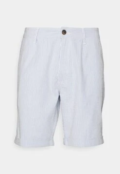 Pier One Pleated Seersucker Short - Shorts - Blue -Pier One Mode Outlet Tienda a020ce1da6b84bd9bdafa40d5705abc0