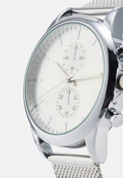 Pier One Unisex - Cronógrafo - Silver-Coloured -Pier One Mode Outlet Tienda a3b13f9297e1480998985e1a2a89197f