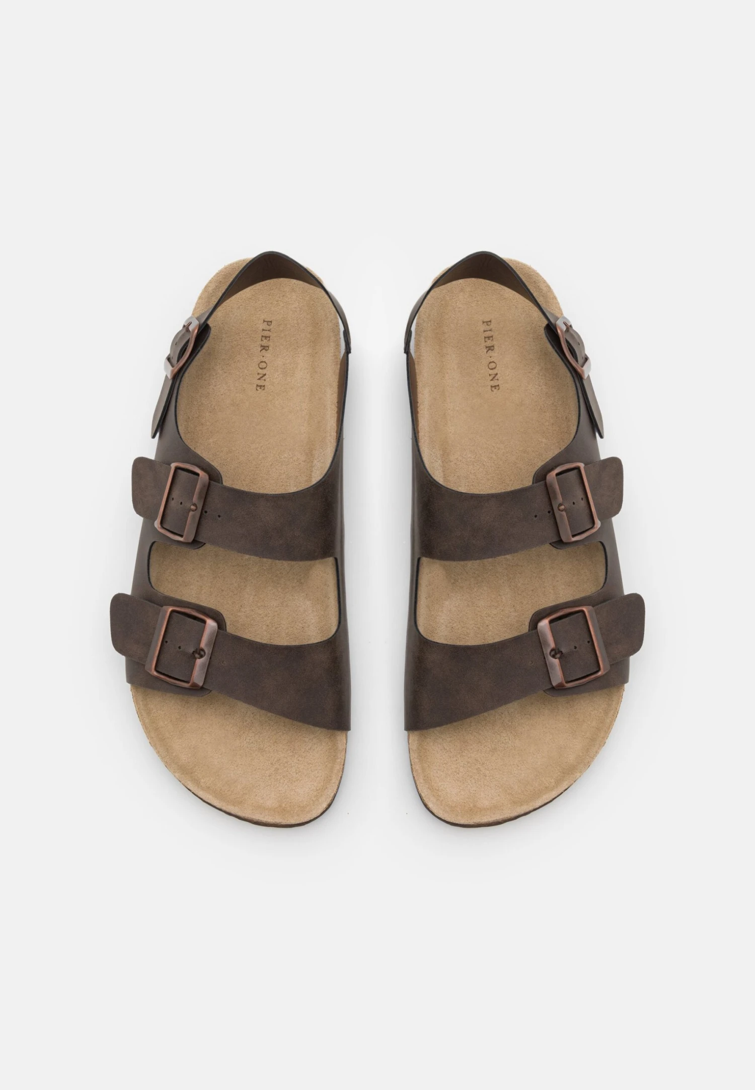 Pier One Unisex - Sandalias - Dark Brown 4 Pier One Unisex - Sandalias - Dark Brown - Imagen 4
