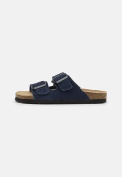 Pier One Leather Unisex - Pantuflas - Dark Blue