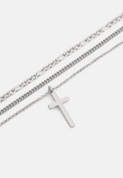 Pier One Unisex 3 Pack - Collar - Silver-Coloured -Pier One Mode Outlet Tienda b1843abc9ff74b508910d3d2e2c55725