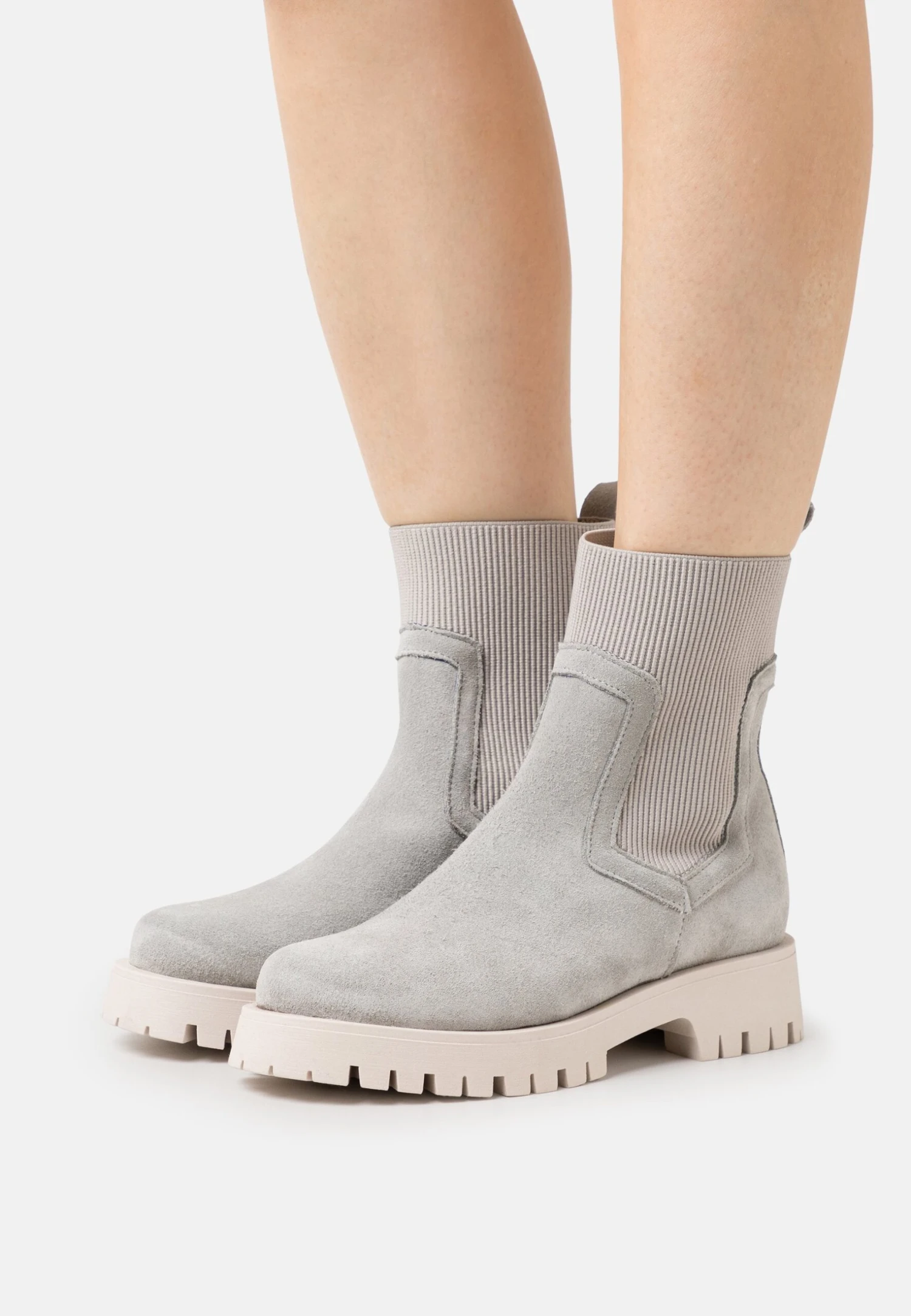 Pier One Leather - Botines Con Plataforma - Grey 1 Pier One Leather - Botines Con Plataforma - Grey