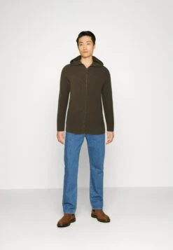 Pier One Chaqueta De Punto - Olive -Pier One Mode Outlet Tienda b2cbbc2a4d6b41ef982b6f8e709d4b17