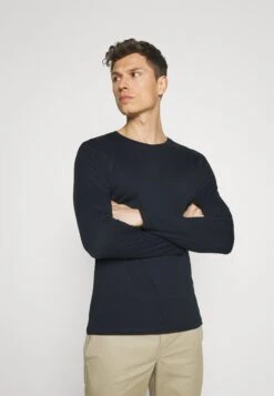 Pier One 2 Pack - Camiseta De Manga Larga - Dark Blue/Mottled Grey -Pier One Mode Outlet Tienda b420109f082c43d2a24914f5e6ed3c25