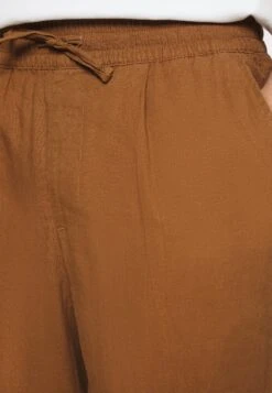 Pier One Drawcord Trousers Linen Blend - Pantalones - Brown -Pier One Mode Outlet Tienda bedf8e1eb0ea4ab1b26ff4d546d32792