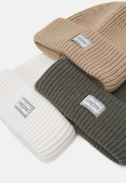 Pier One Unisex 3 Pack - Gorro - Beige/Green/White -Pier One Mode Outlet Tienda c78d226f097e408aa23b2914e8a56ff4