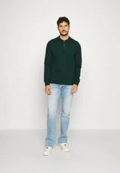 Pier One Long Sleeve 2 Pack- Polo - Dark Grey/Khaki