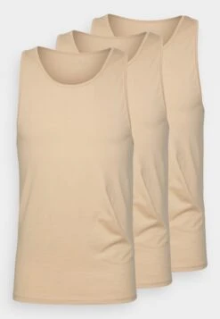 Pier One 3Pck Skin Tone Rib Vest- Camiseta Interior - Beige -Pier One Mode Outlet Tienda dfaf9b2518a6467c8e0060f8bd177530