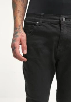 Pier One Vaqueros Slim Fit - Black Denim -Pier One Mode Outlet Tienda e6495bdd88fd4ba1ba4e9b5c63680635
