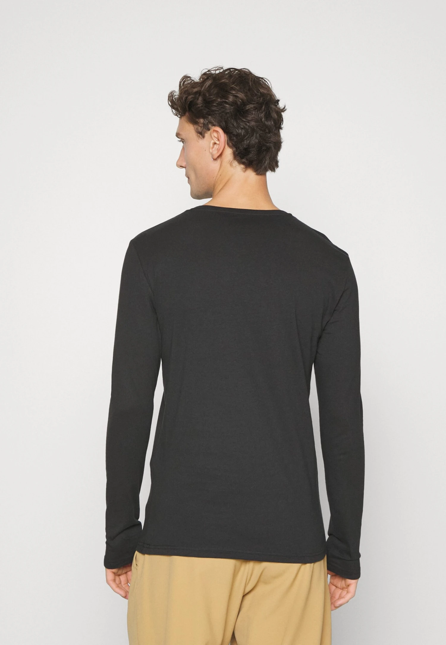 Pier One 2 Pack - Camiseta De Manga Larga - Black/Mottled Dark Grey 2 Pier One 2 Pack - Camiseta De Manga Larga - Black/Mottled Dark Grey - Imagen 2