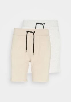 Pier One 2 Pack - Shorts - Grey/Beige -Pier One Mode Outlet Tienda f4599e2dafe14214b9e4b26698b6585e